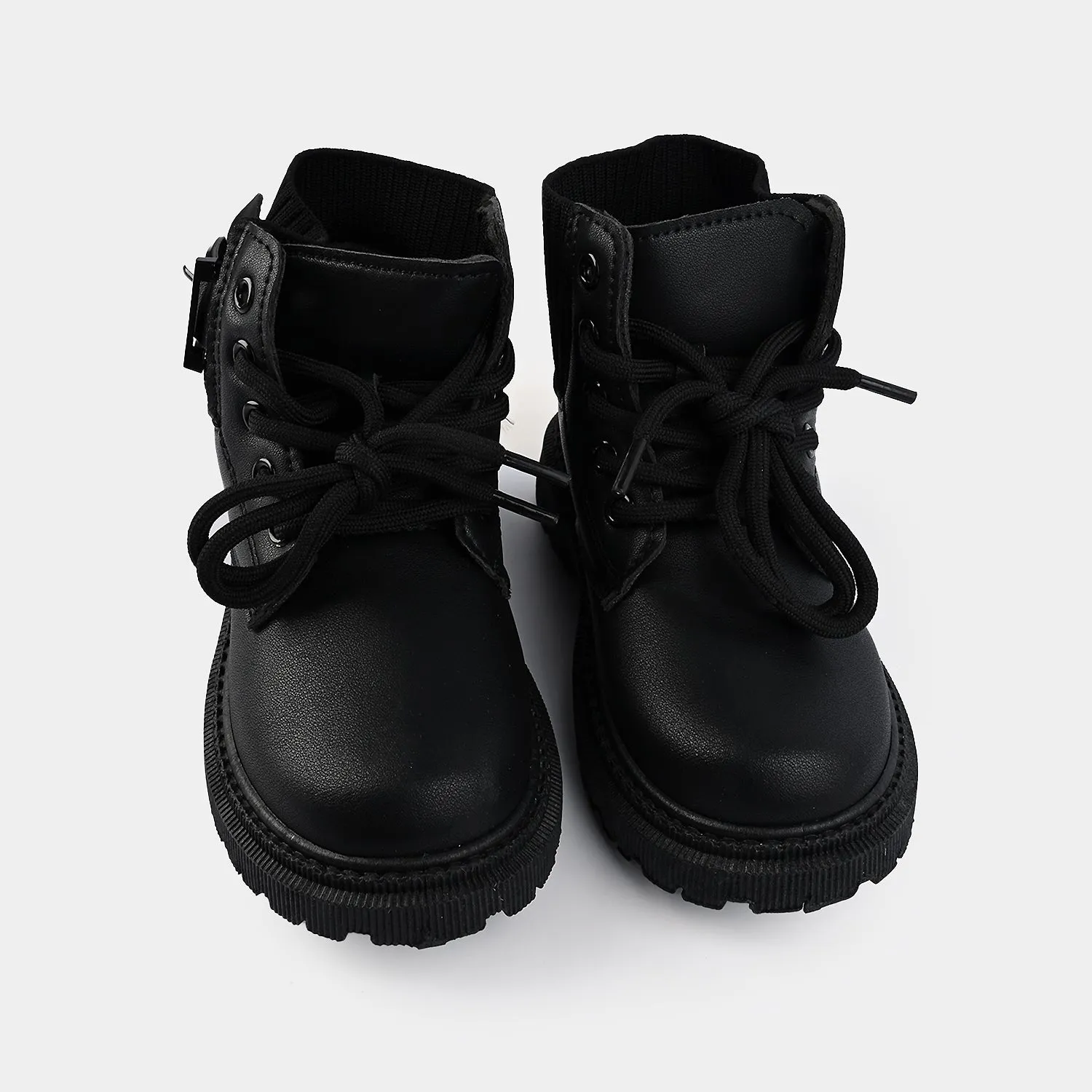 Kids Unisex Boots WS-002-BLACK