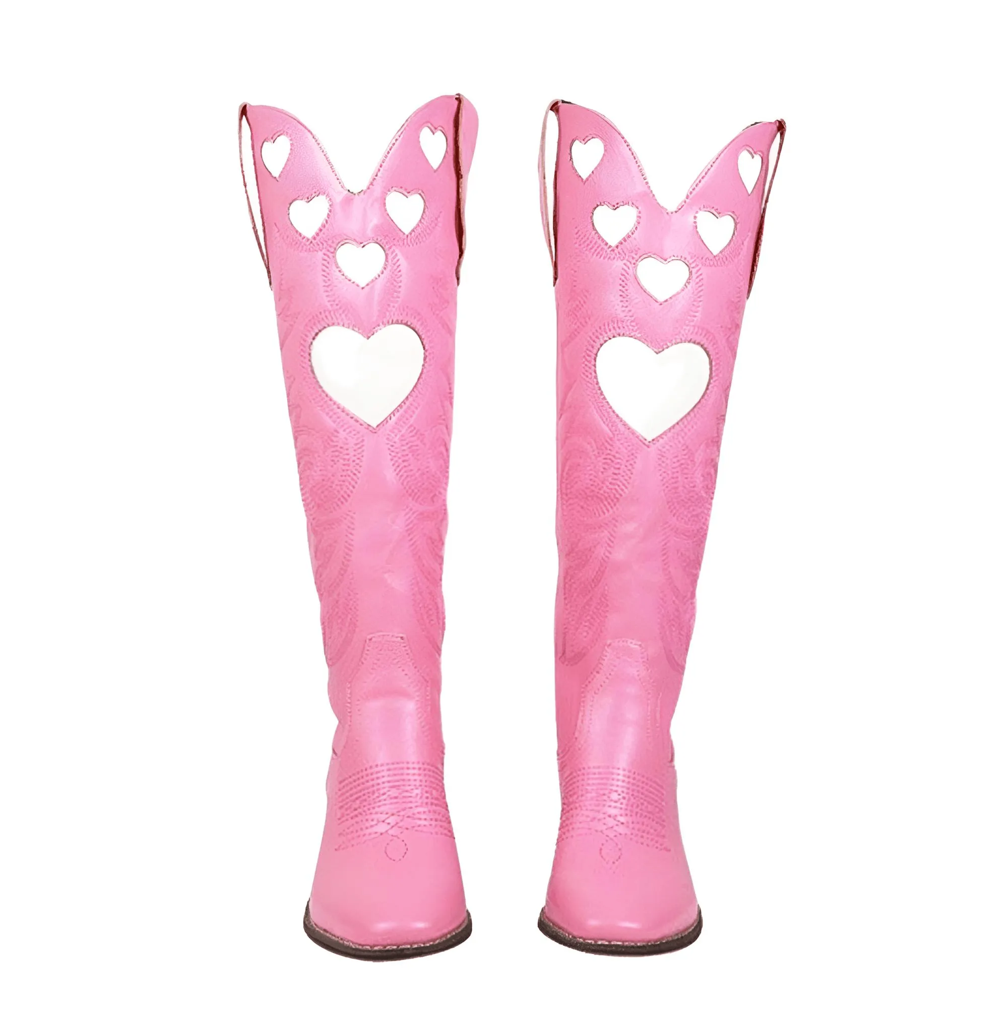 Knee High Heart Shape Cowboy Boots For Women - In 8 Colors!