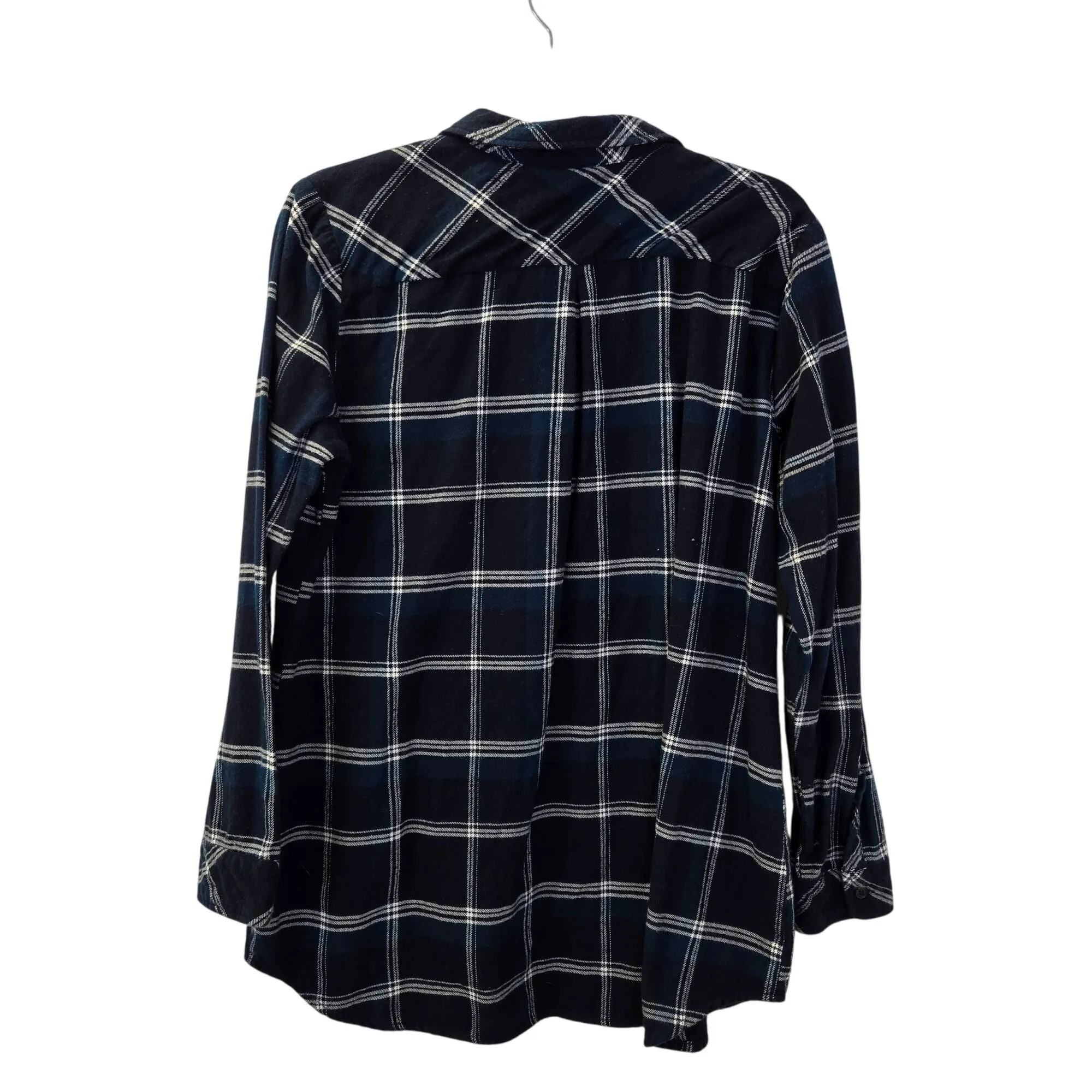 Kut from the Kloth Plaid Flannel Button Down Shirt Size Large