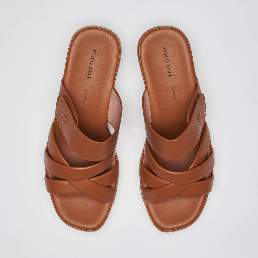 Ladies Slip On Heeled Sandals