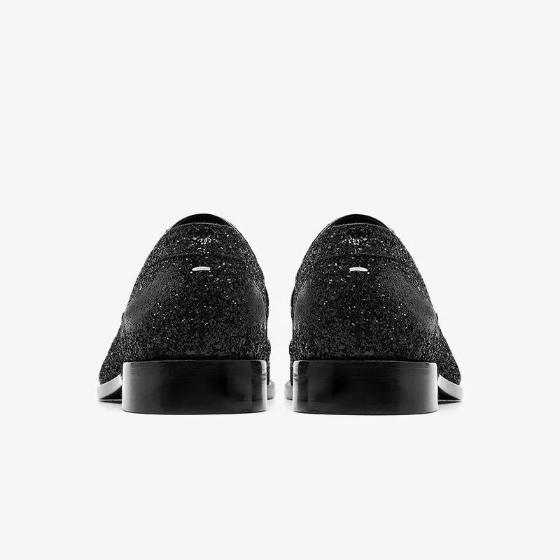 Laminated Leather Tabi Loafers