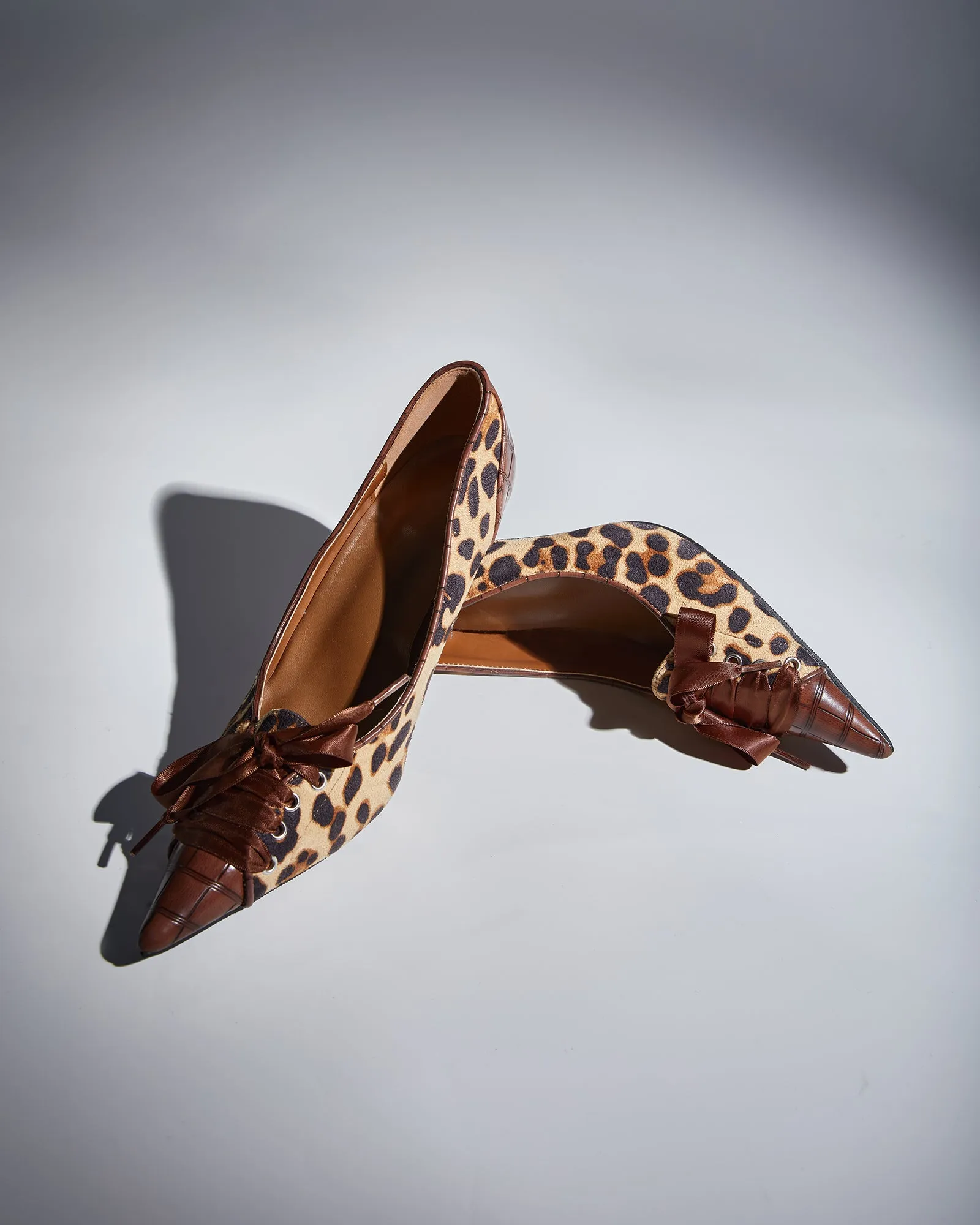 Lavinia Bow Leopard Print Pumps