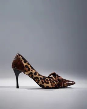 Lavinia Bow Leopard Print Pumps