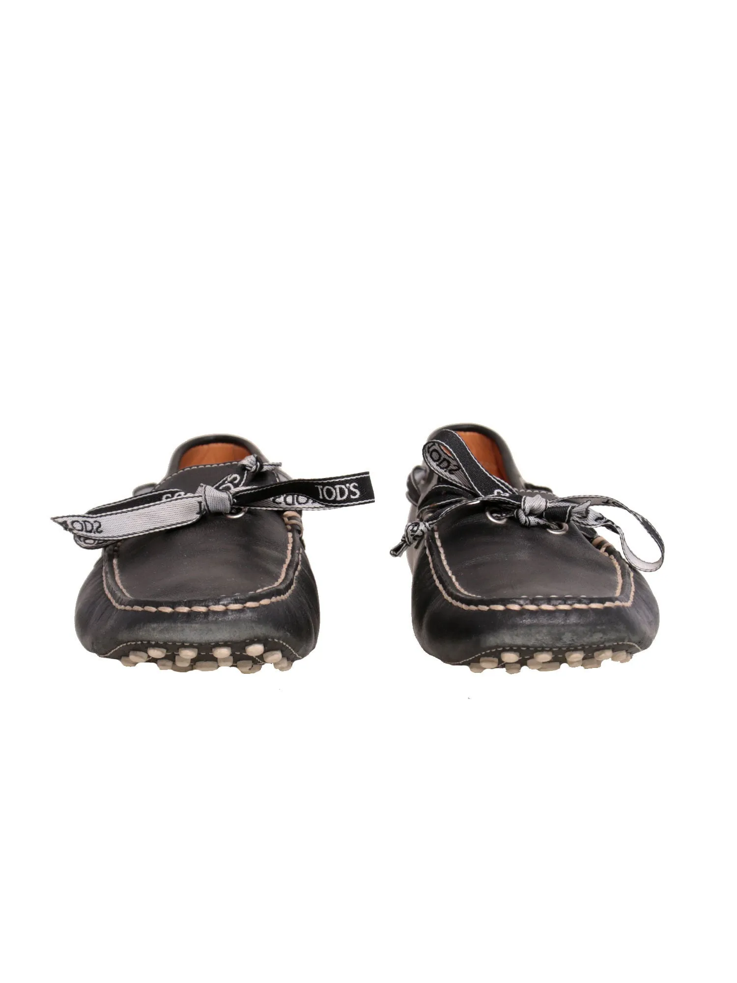 Leather Ribbon Loafers