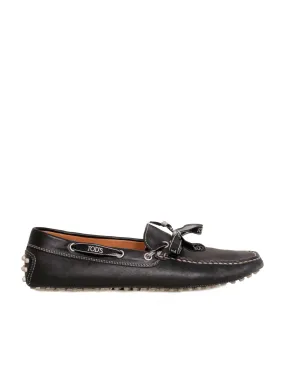 Leather Ribbon Loafers