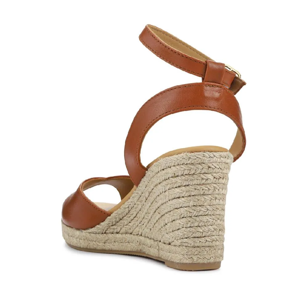 Leather Wedge-Heeled Sandals - MARCHESA / 327 169