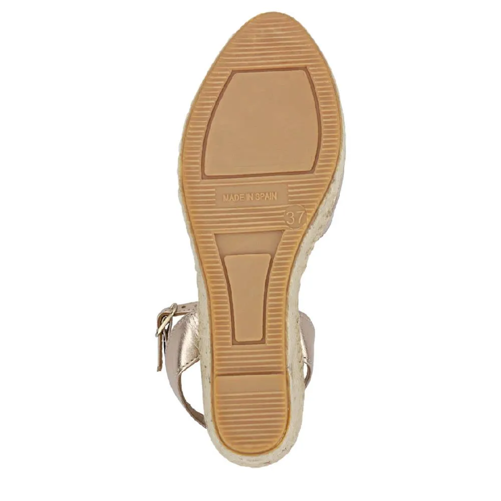 Leather Wedge-Heeled Sandals - MARCHESA / 327 169