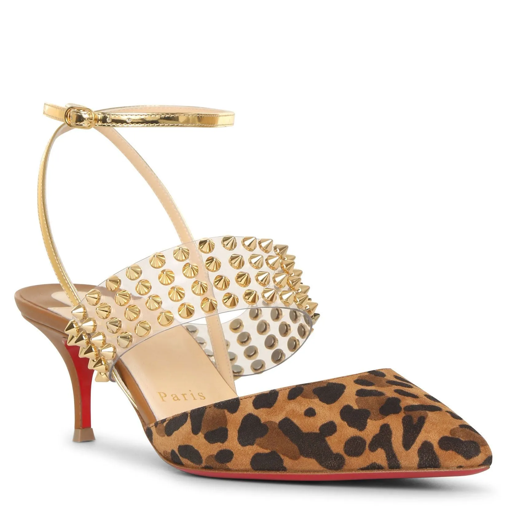 Levita 55 leopard suede pumps