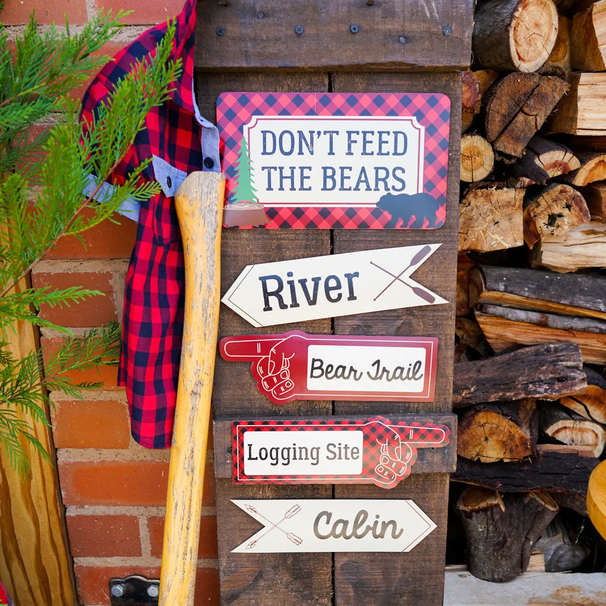 Little Lumberjack Party Decorations Set | Wilderness Forest Party