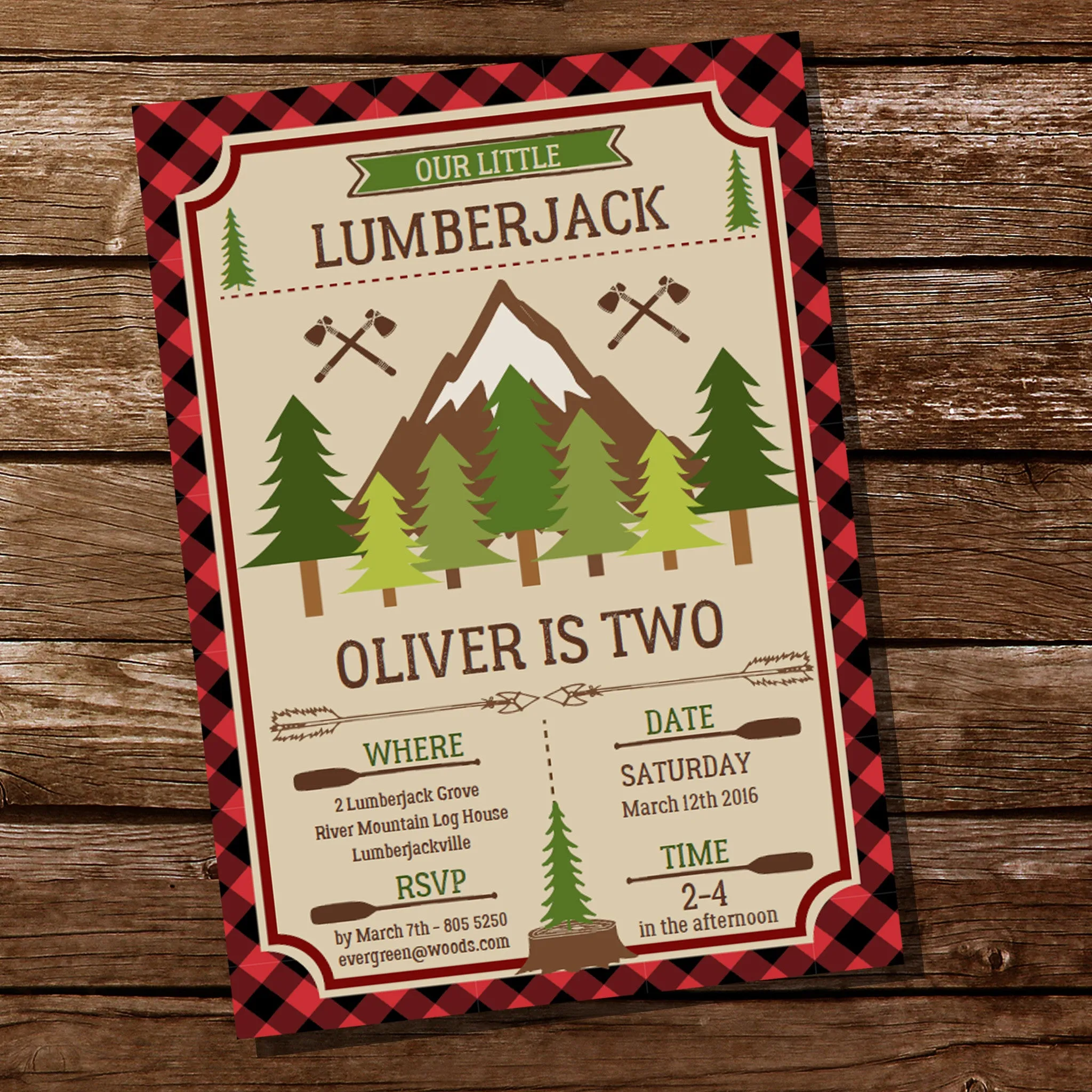 Little Lumberjack Party Decorations Set | Wilderness Forest Party