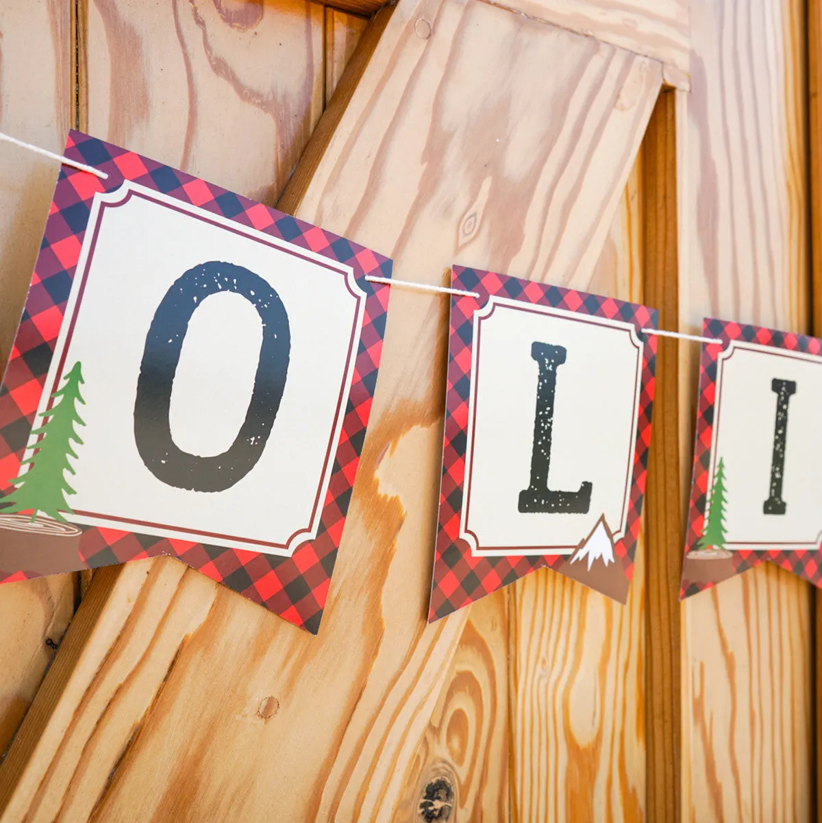 Little Lumberjack Party Decorations Set | Wilderness Forest Party