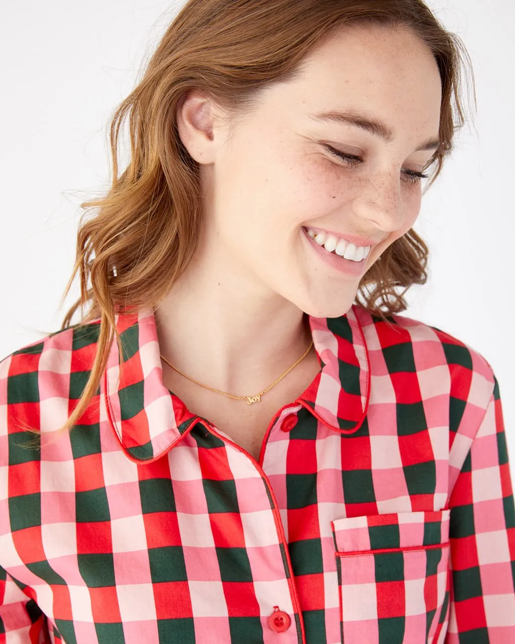 Long Sleeve Leisure Dress - Buffalo Plaid