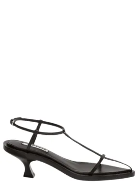 Louis-Heeled Leather Sandal