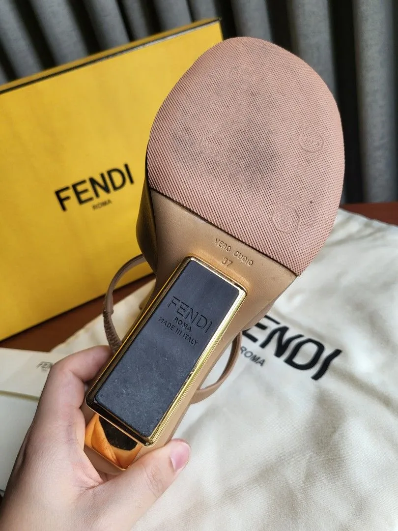 <b>FENDI</B> <BR>First High-Heel Sandals 37