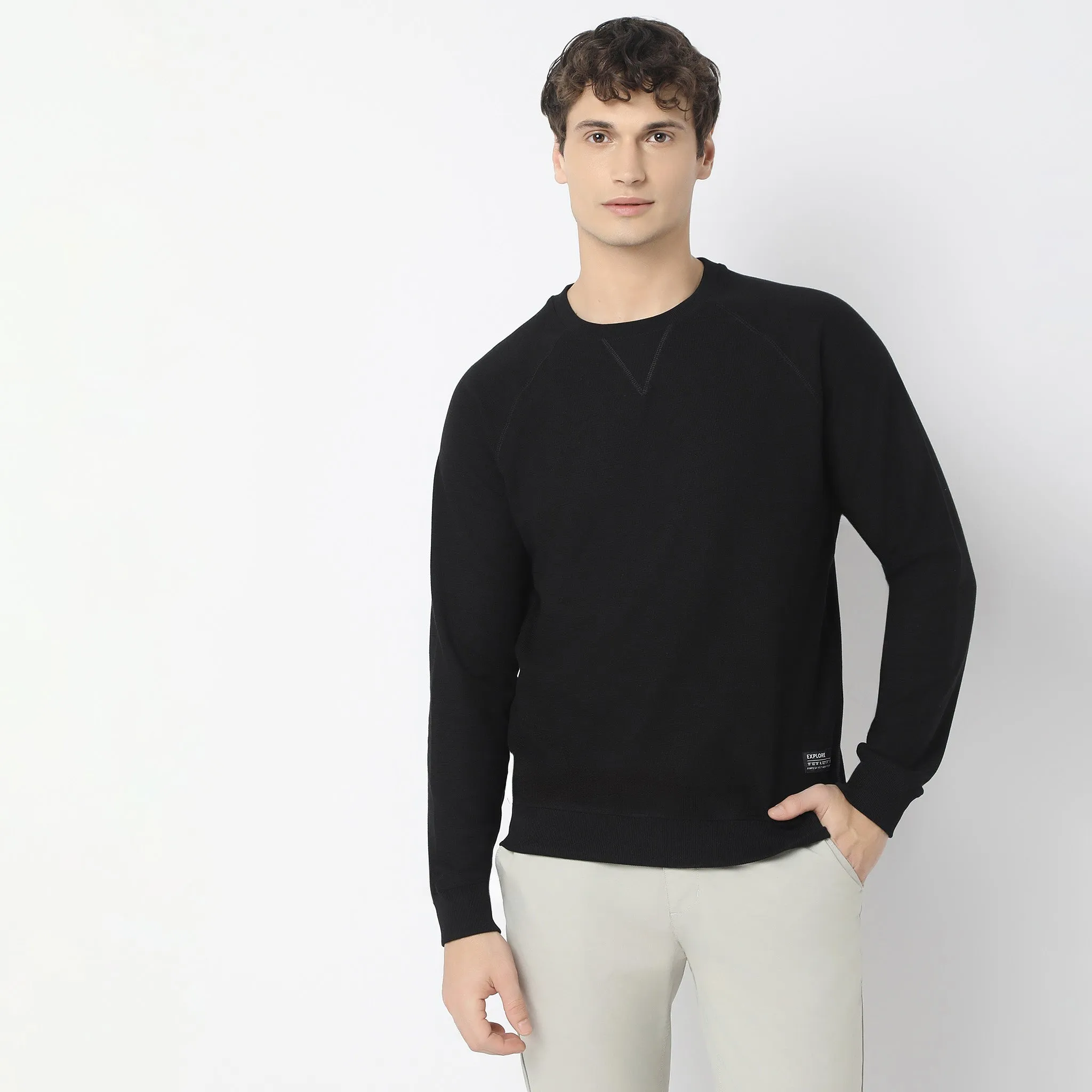 Lumberjackᵘˣ Authentic Pull Over with Micro Structure Comfort Blend - Regular Fit Solid