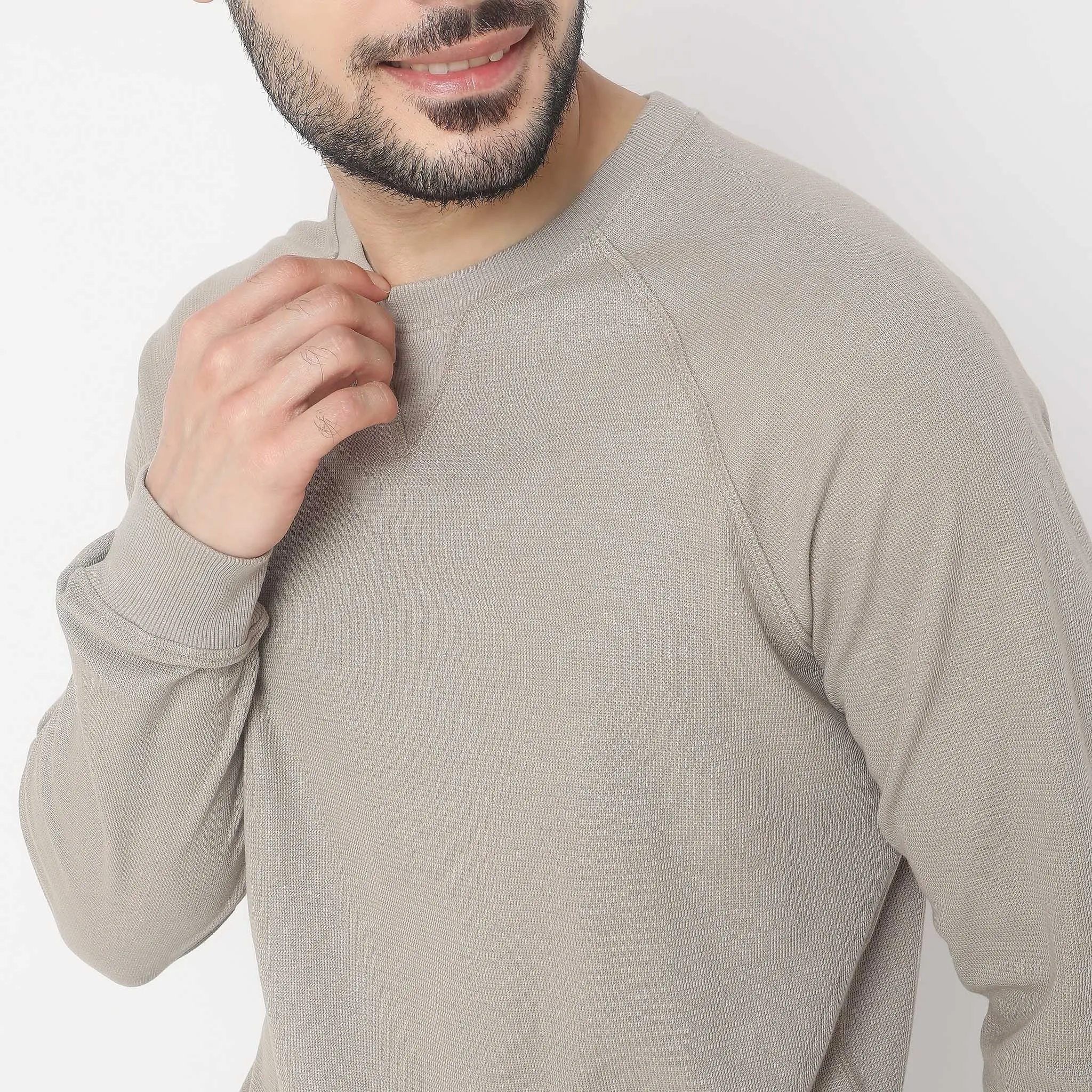 Lumberjackᵘˣ Authentic Pull Over with Micro Structure Comfort Blend - Regular Fit Solid