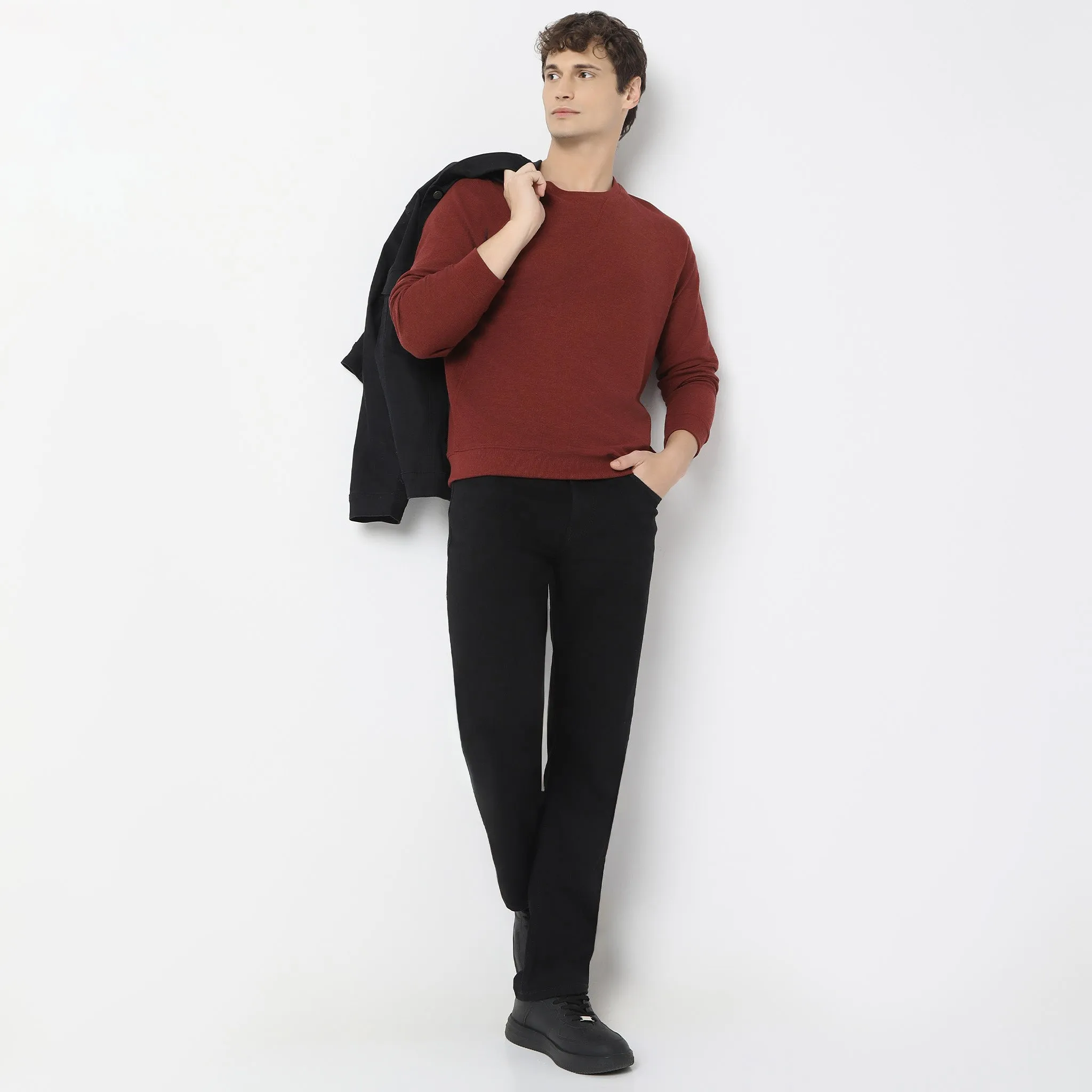 Lumberjackᵘˣ Authentic Pull Over with Micro Structure Comfort Blend - Regular Fit Solid
