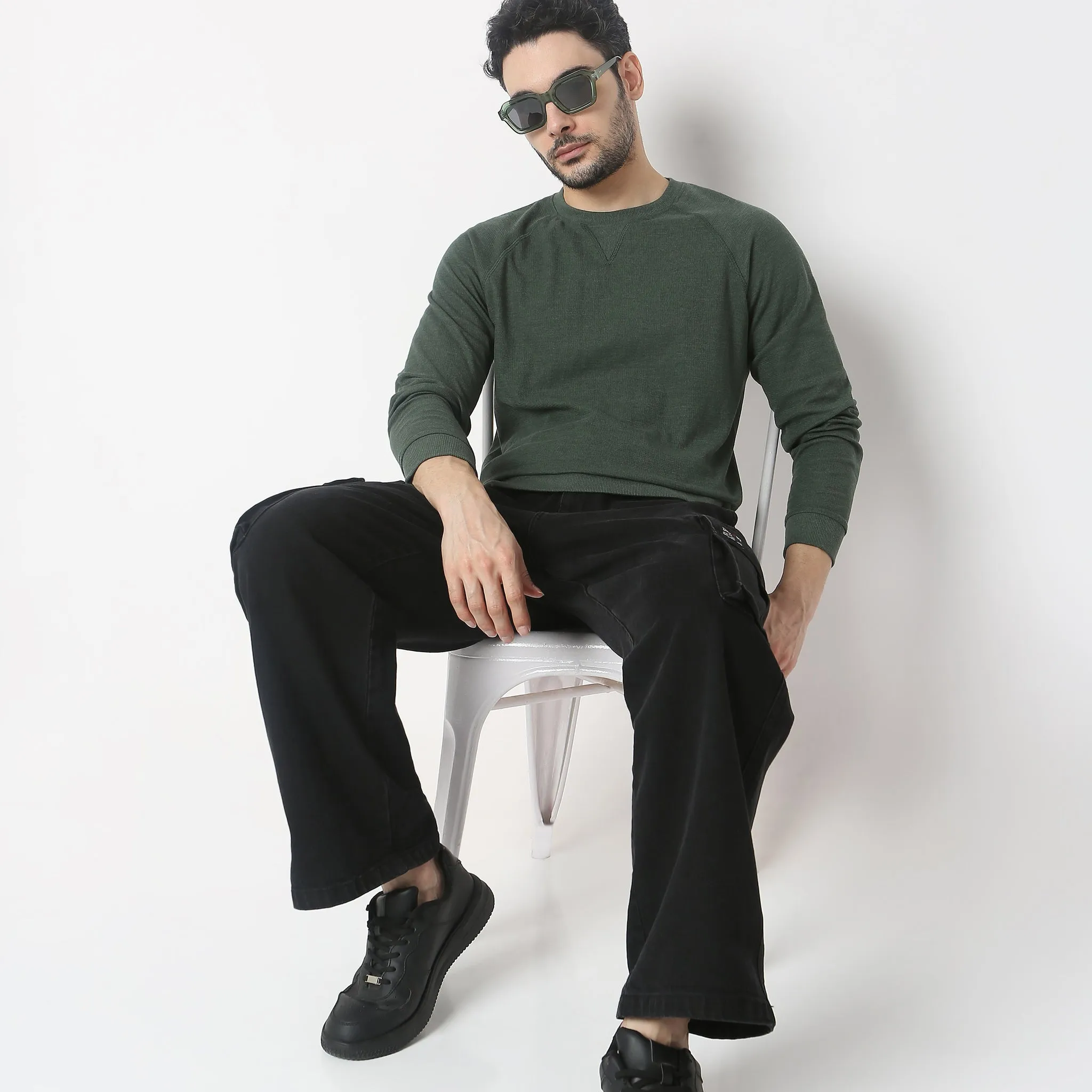 Lumberjackᵘˣ Authentic Pull Over with Micro Structure Comfort Blend - Regular Fit Solid