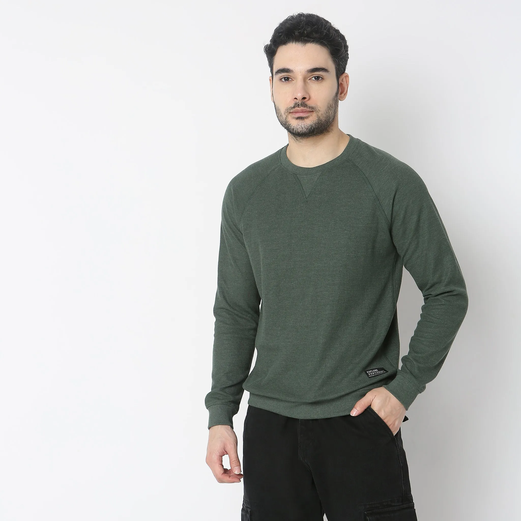 Lumberjackᵘˣ Authentic Pull Over with Micro Structure Comfort Blend - Regular Fit Solid