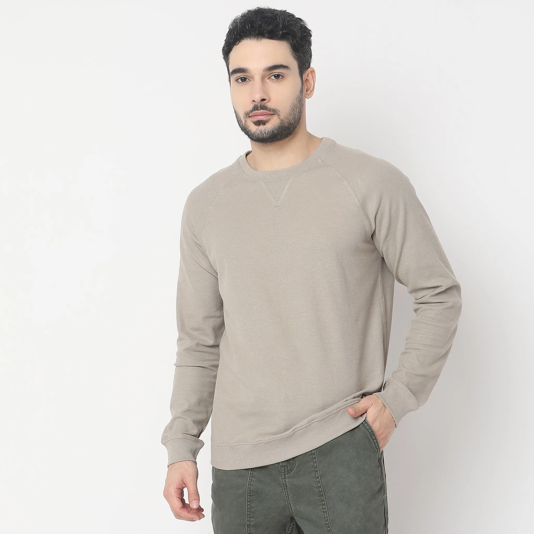 Lumberjackᵘˣ Authentic Pull Over with Micro Structure Comfort Blend - Regular Fit Solid