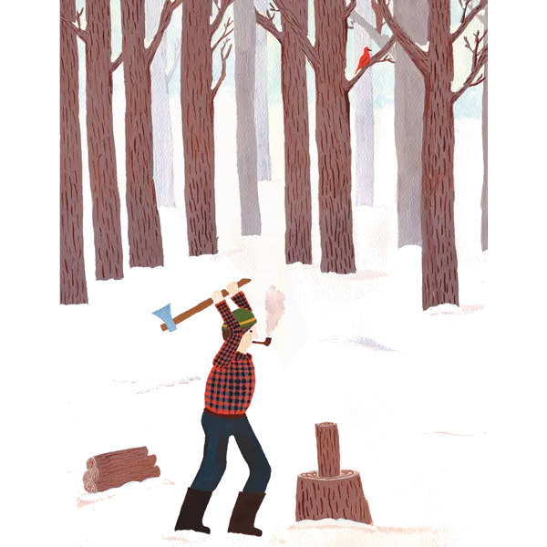 Lumberjack Card