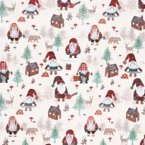 Lumberjack Gnomes - Lumberjack Gnomes Cream Yardage