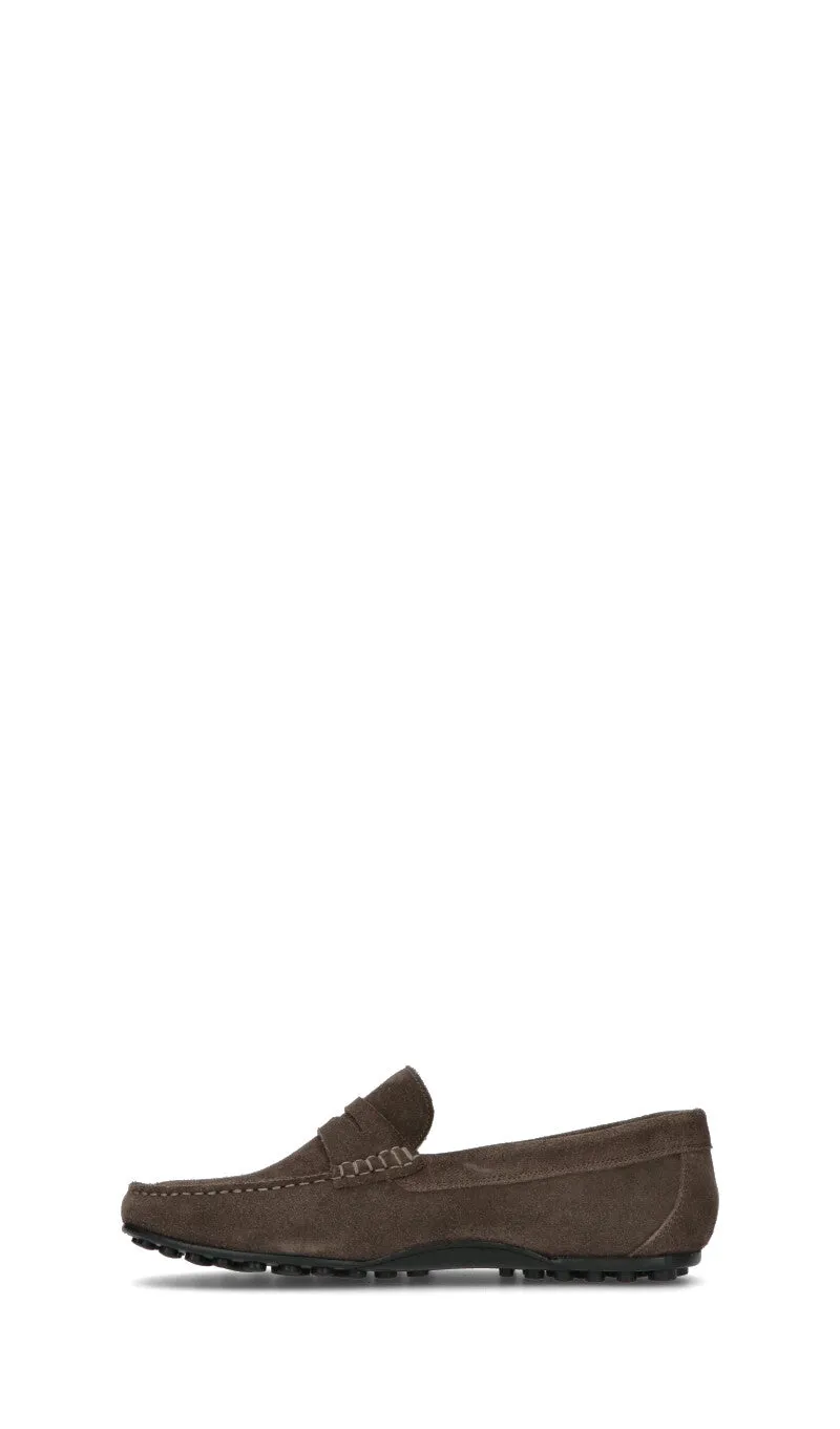 LUMBERJACK Mocassino uomo grigio in suede