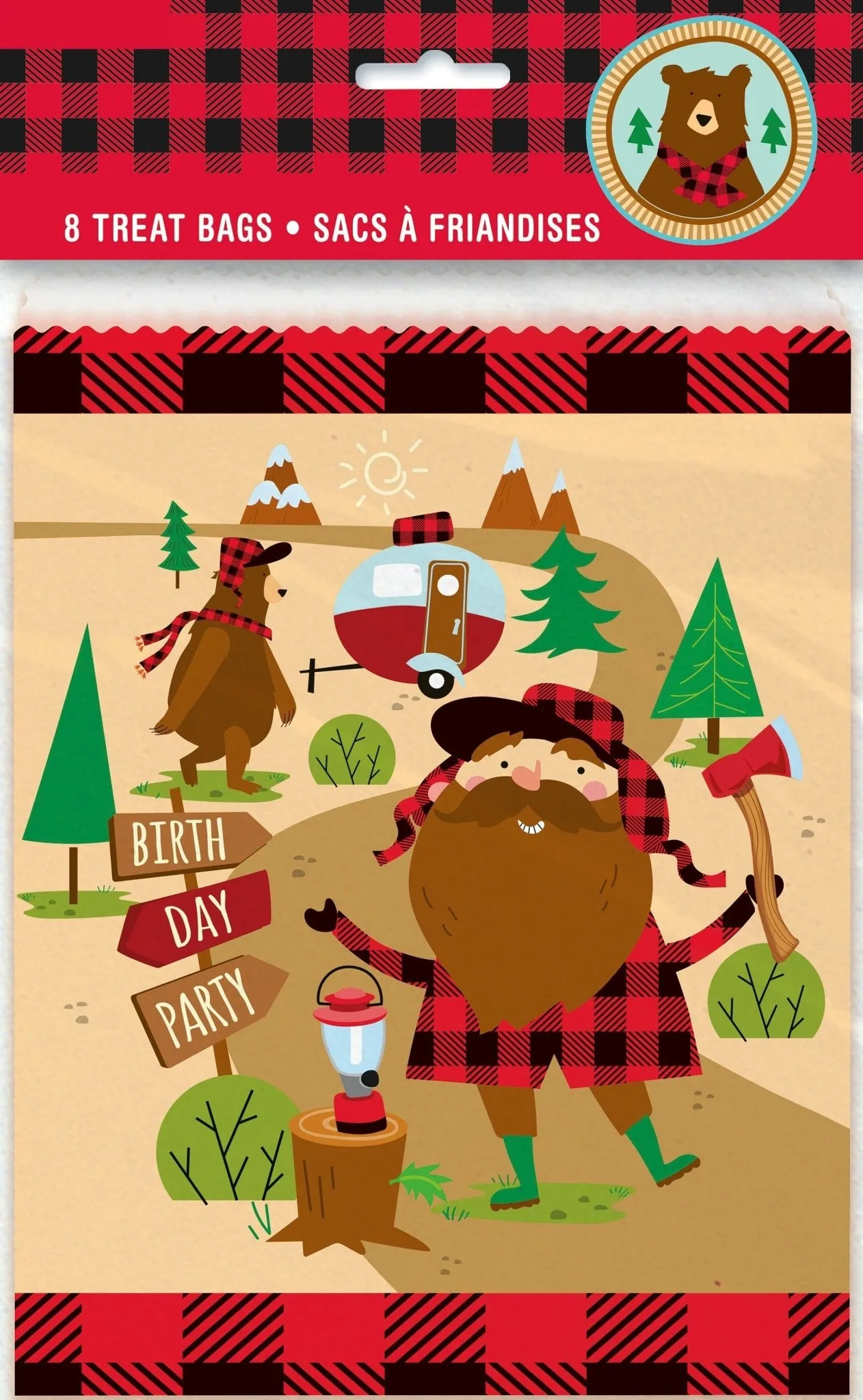 Lumberjack Party Treat Bags