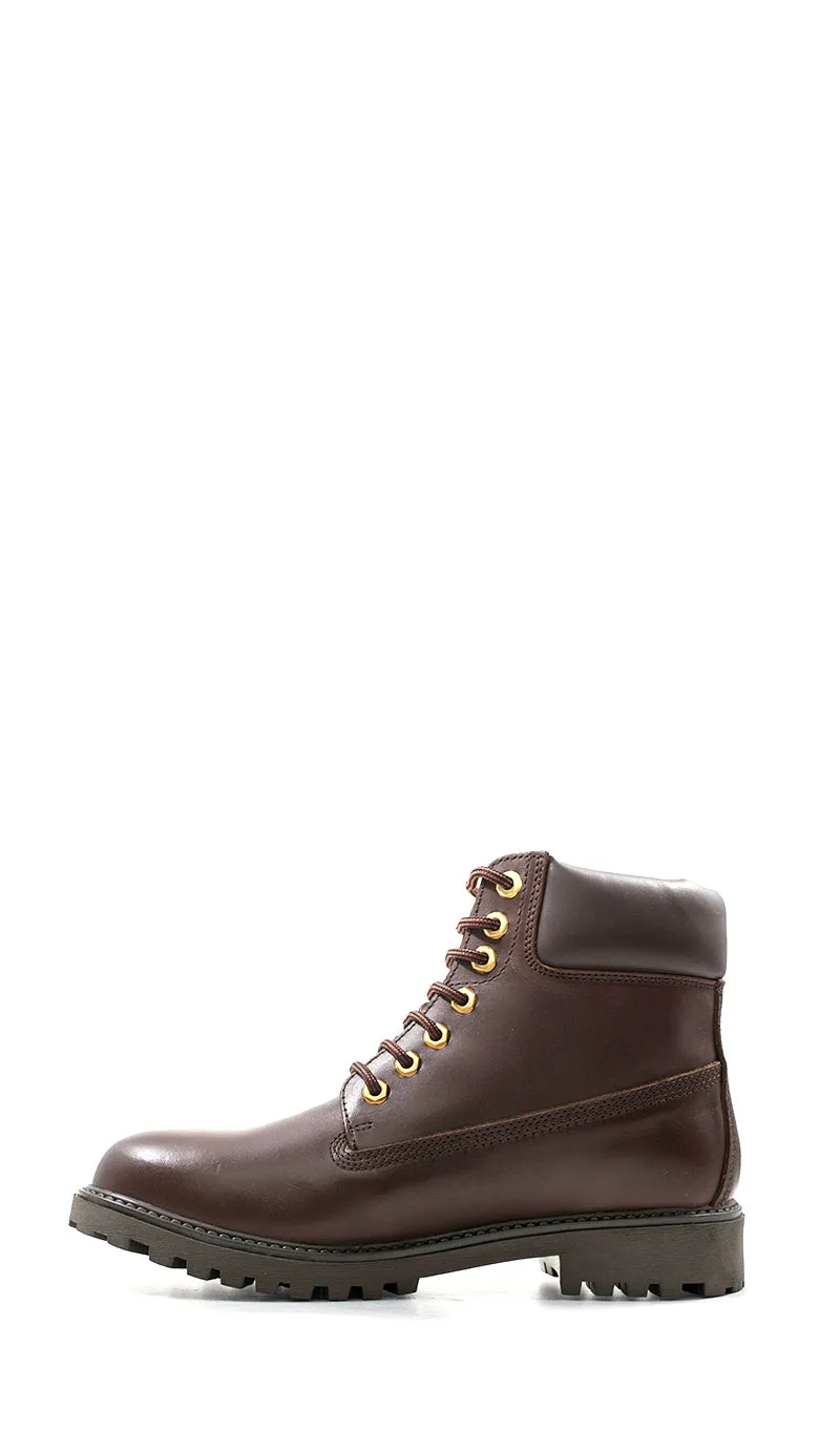 LUMBERJACK Polacchino uomo marrone in pelle