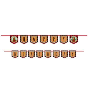 Lumberjack "Happy Birthday" Banner