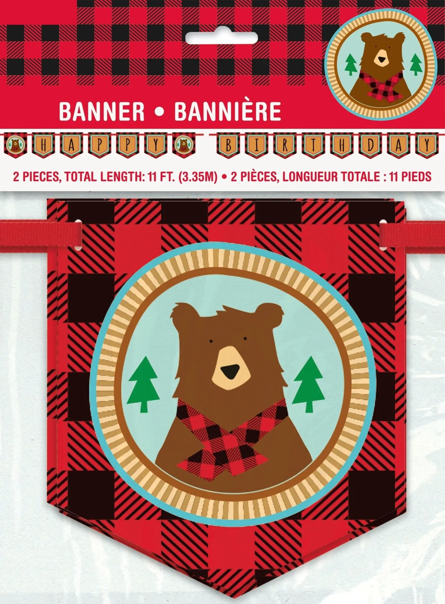 Lumberjack "Happy Birthday" Banner