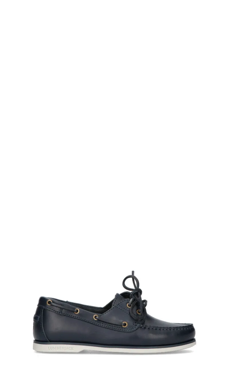 LUMBERJACK Scarpa barca donna blu in pelle
