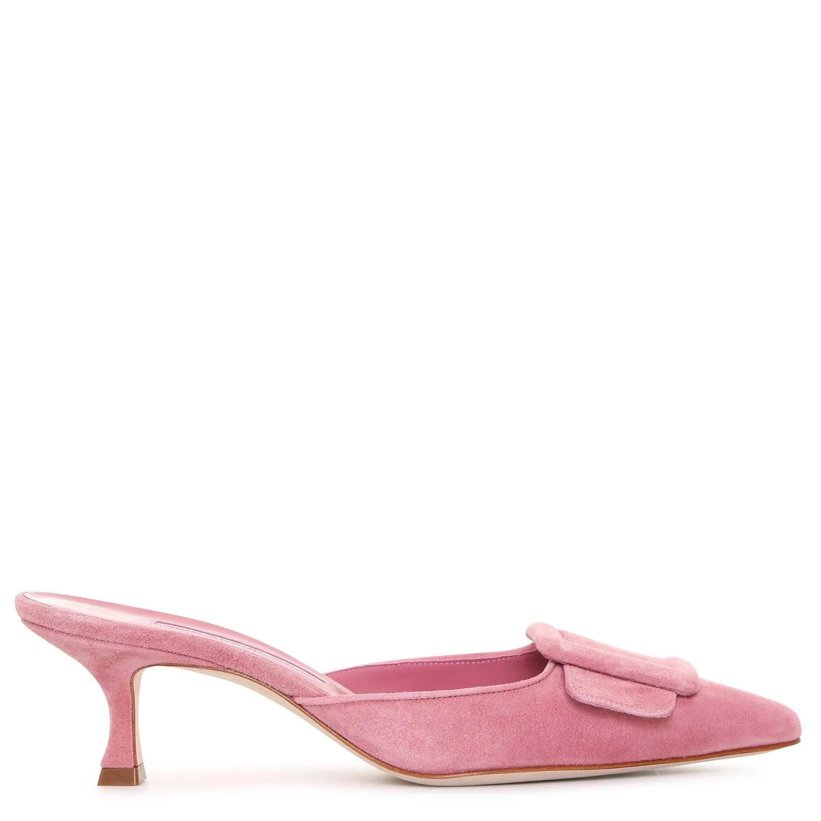 Maysale pink suede mules
