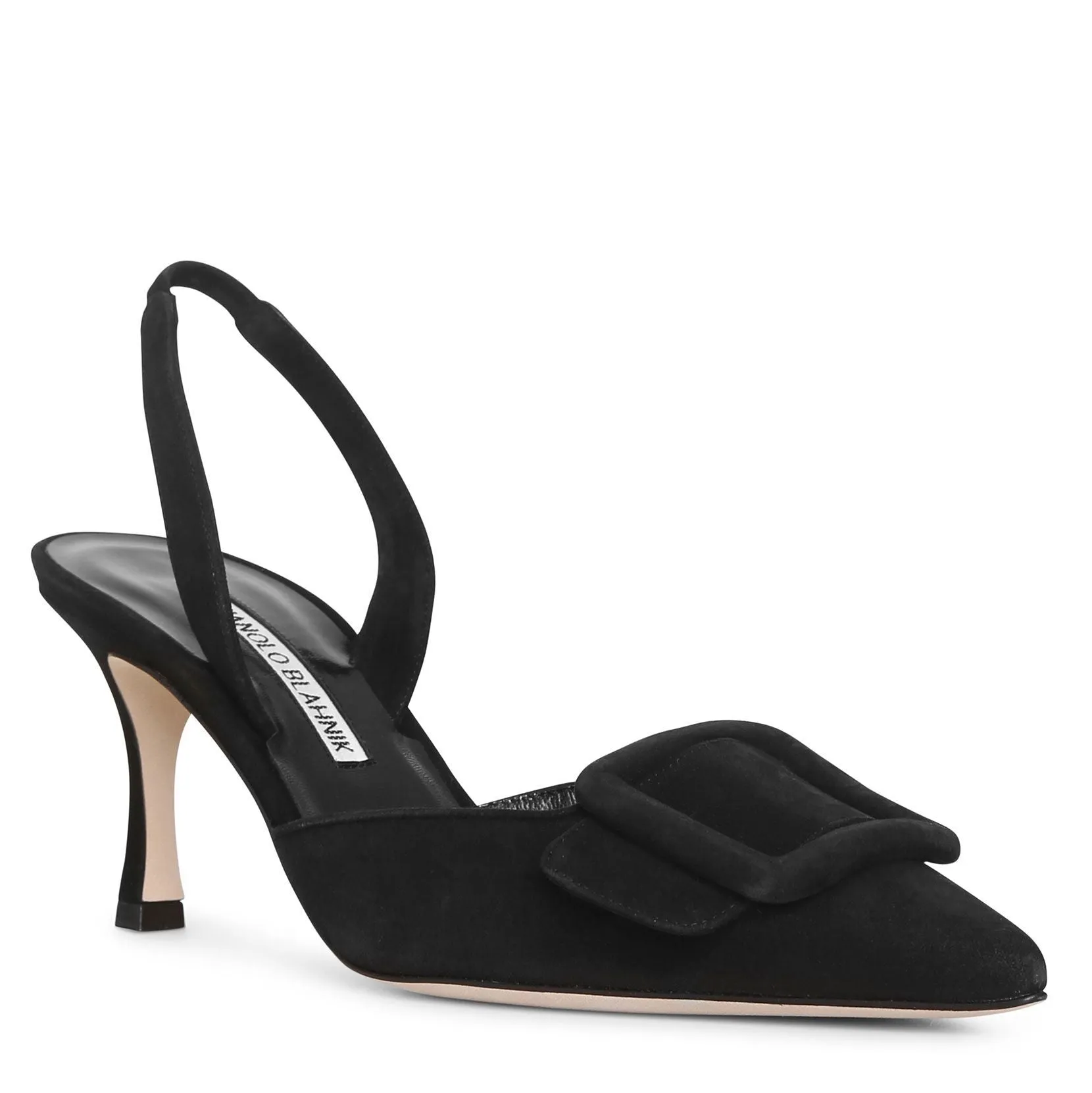 Maysli black suede pumps