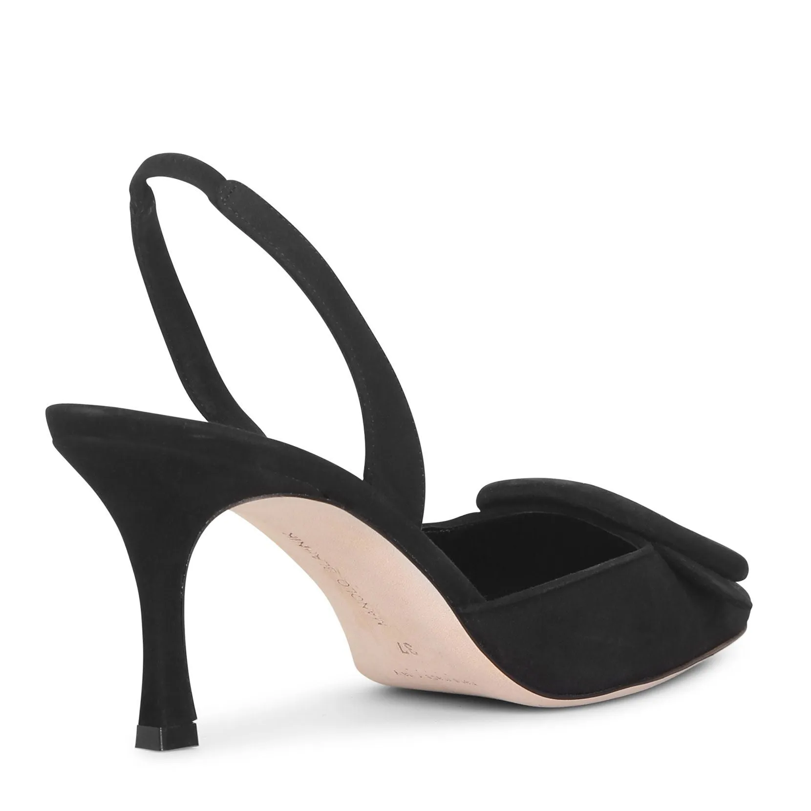 Maysli black suede pumps