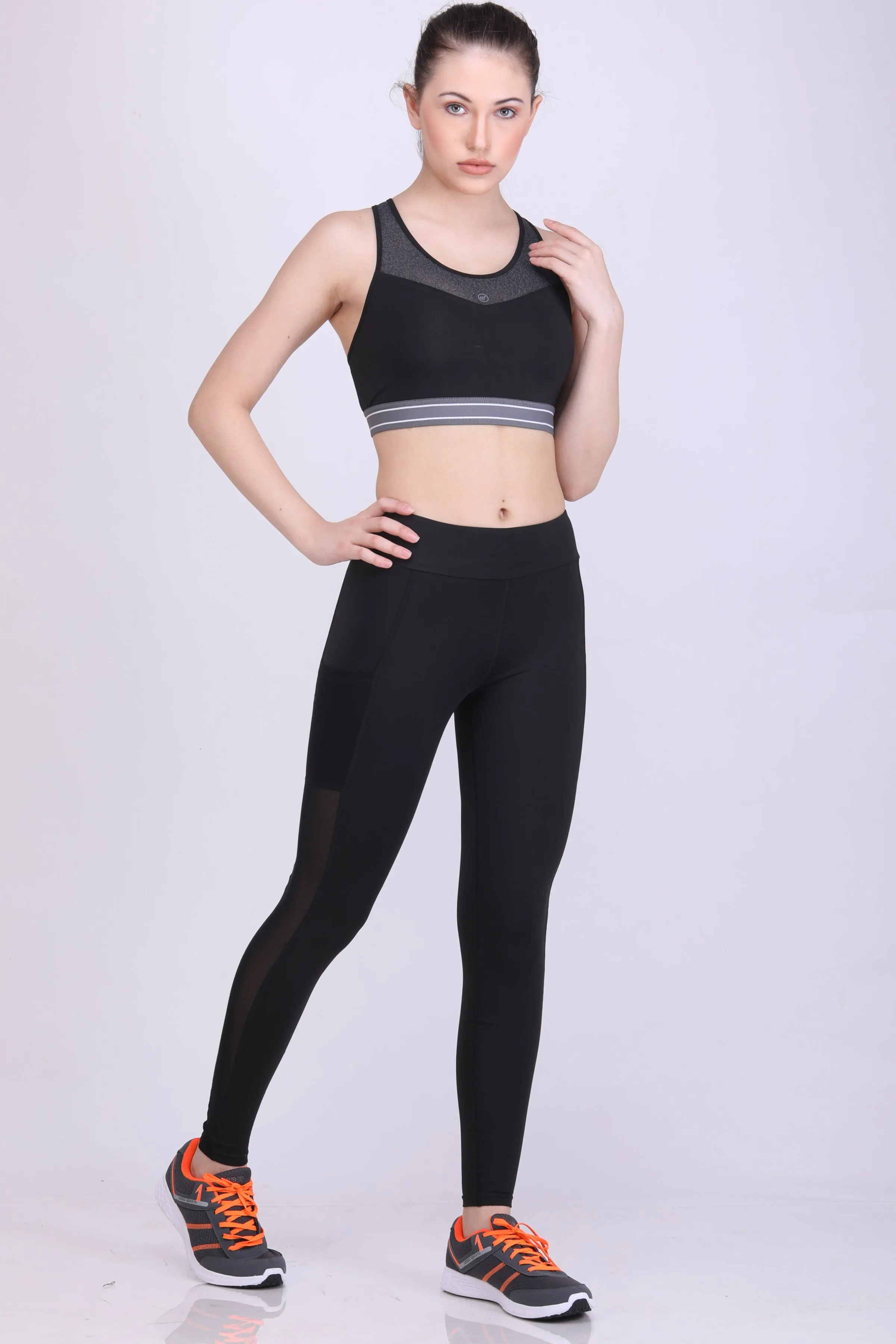 MID-RISE TRAINING MESH TIGHTS | PANT WITH SIDE POCKETS