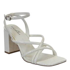 NAKED FEET - MOOD in CHAMOIS Heeled Sandals