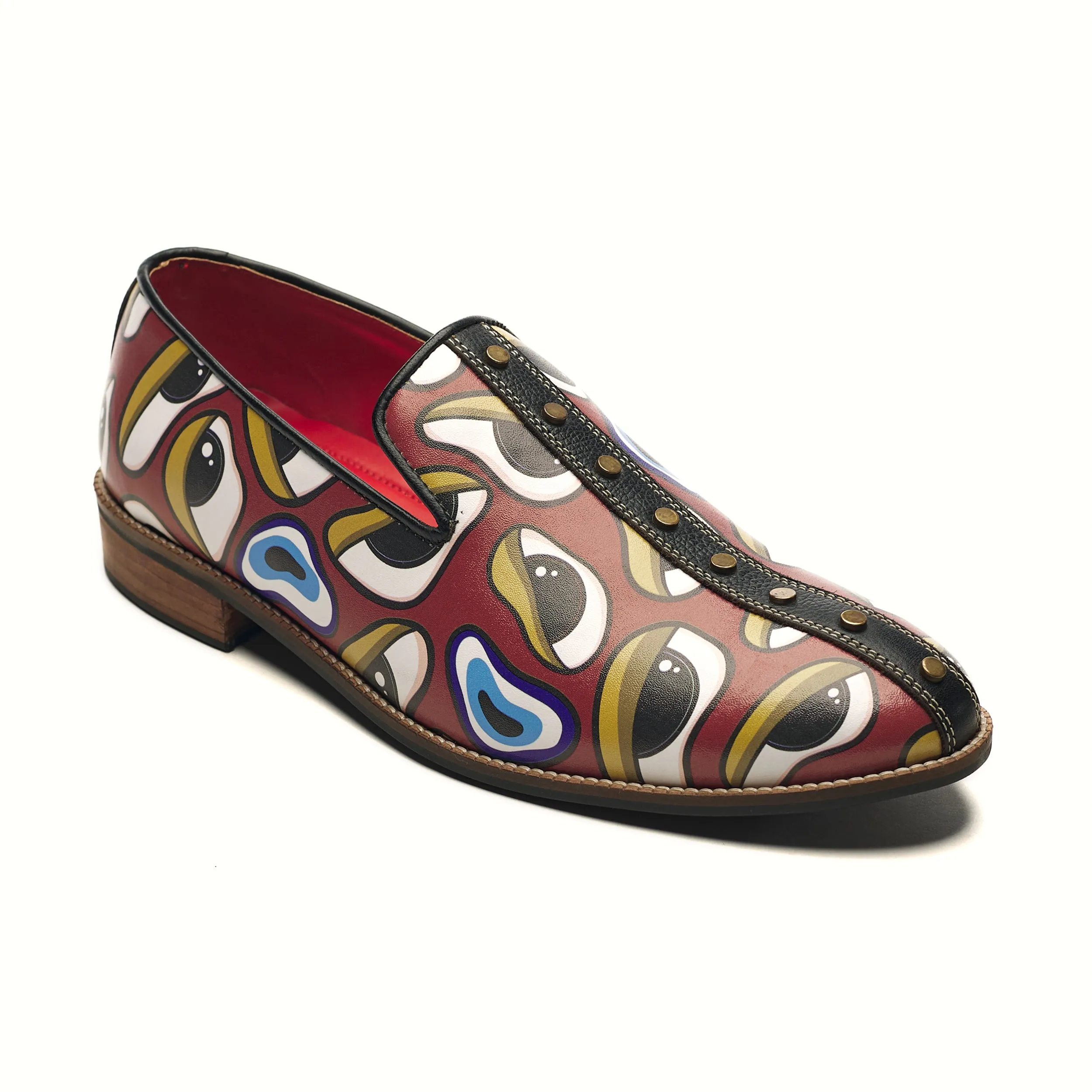 ‘Nazar’ _Striped Loafer's Men's – Crimson (discontinued)