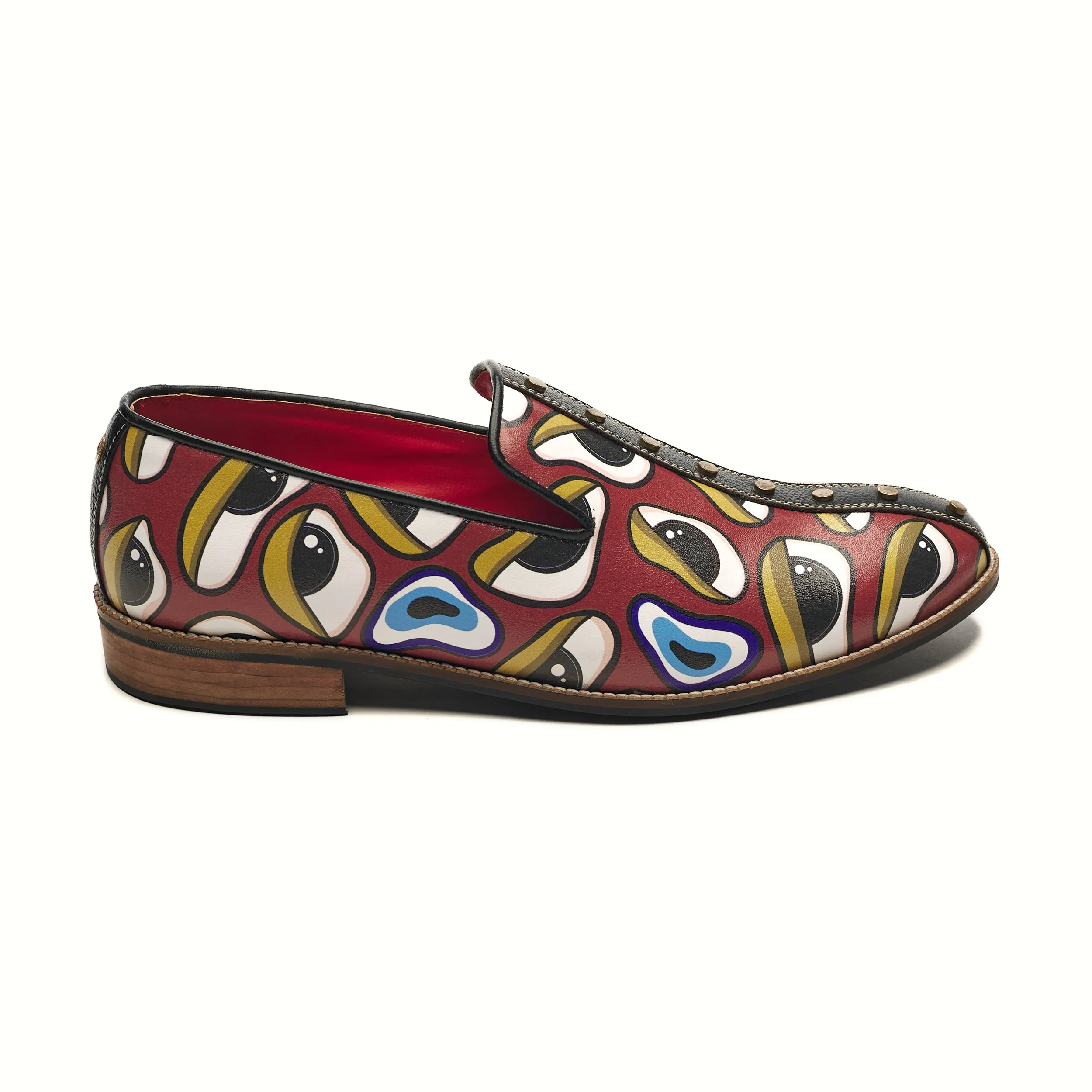 ‘Nazar’ _Striped Loafer's Men's – Crimson (discontinued)