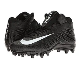 Nike Alpha Menace Varsity Mid Men's Football Cleats (15 D(M) US, Black/White/White)