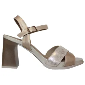 Pitillos Block Heeled Sandals - 5182 - Gold
