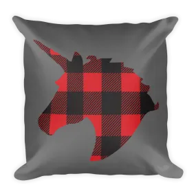 Plaid Unicorn (Pillow)