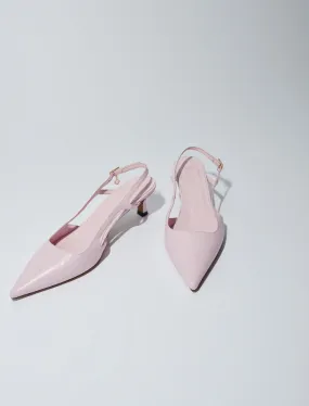 Pointed leather pumps