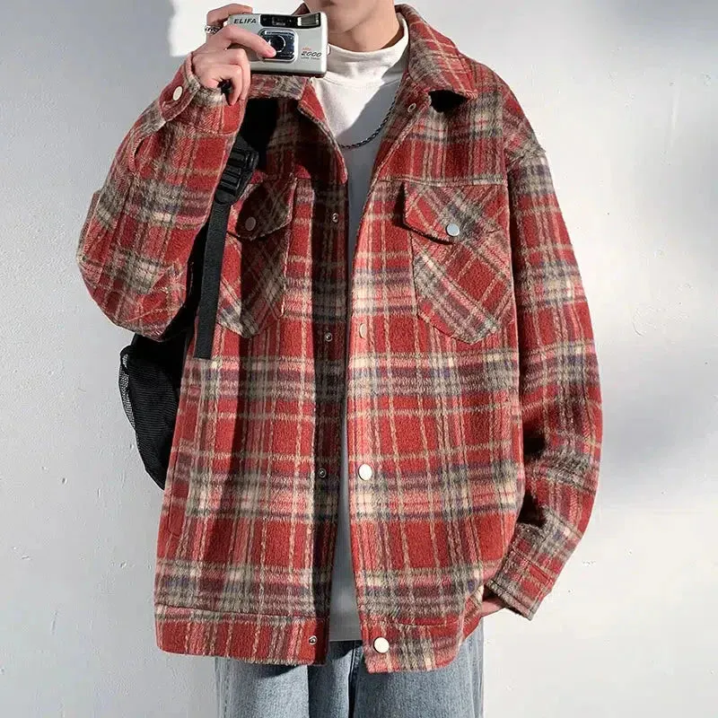 Riolio - Lumberjack Shirt Jacket - chill guy 90s fashion mens fashion