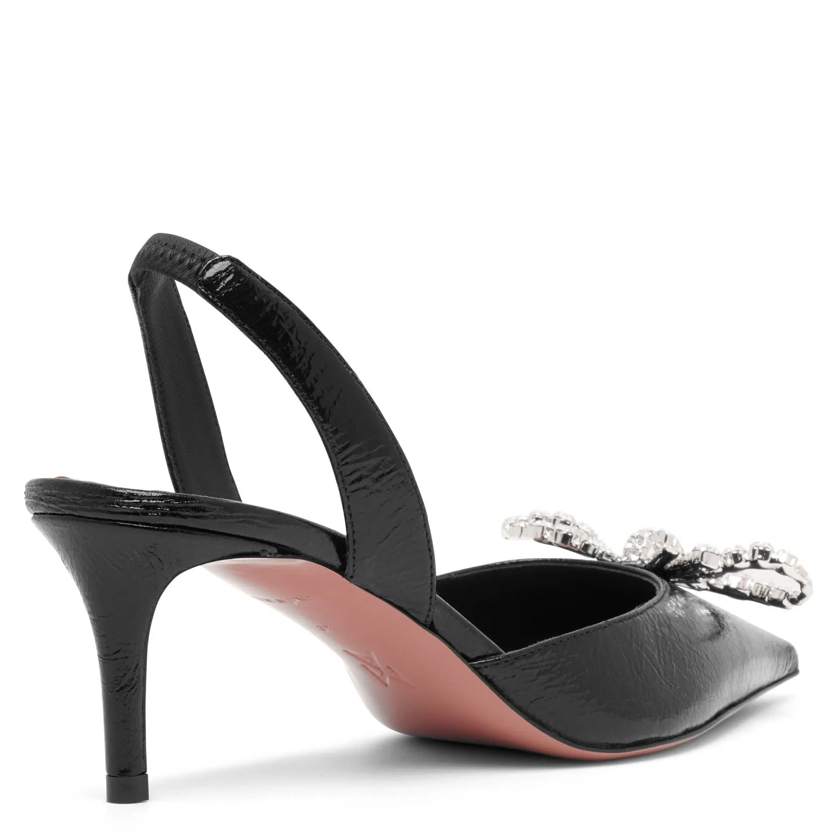 Rosie sling 60 black leather pumps