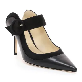 Simple Pointed Toe Stiletto Heel Mules Pumps
