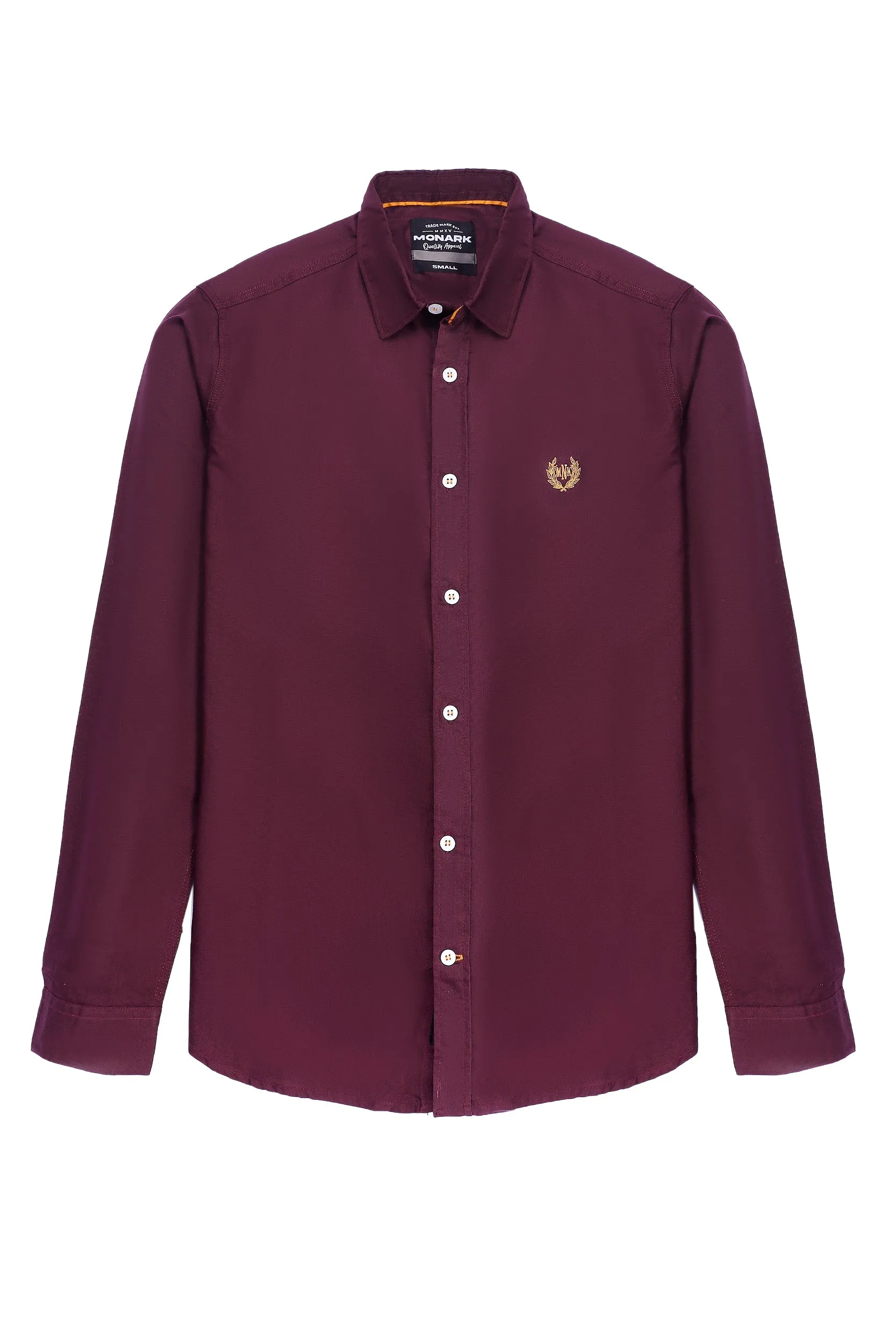 SOLID MAROON SLIM FIT SHIRT