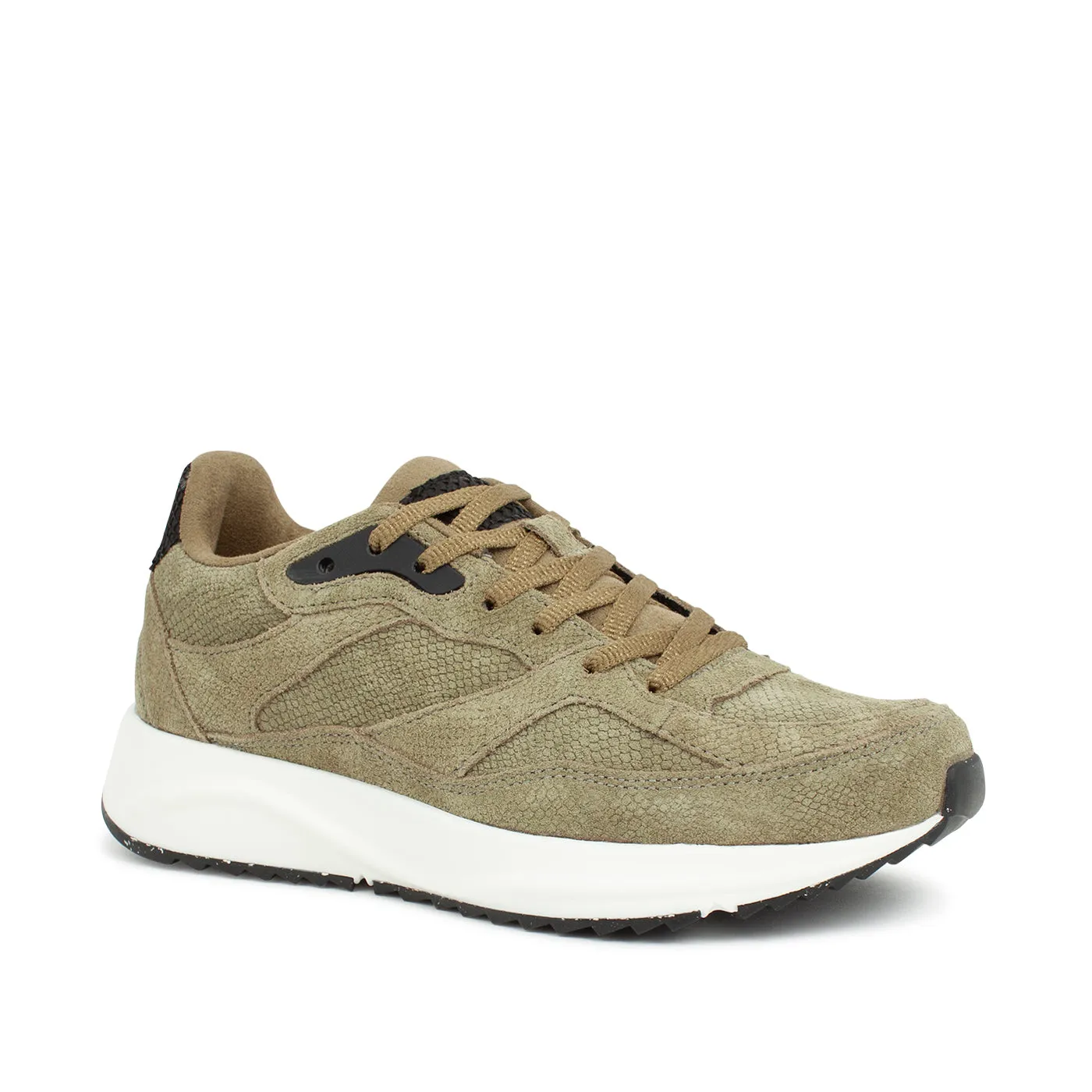 Sophie Snake Suede II - Lizard Green