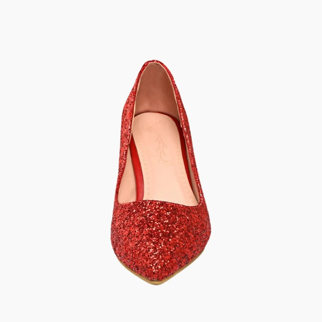 Square Heel, Pointed Toe Wedding Heels