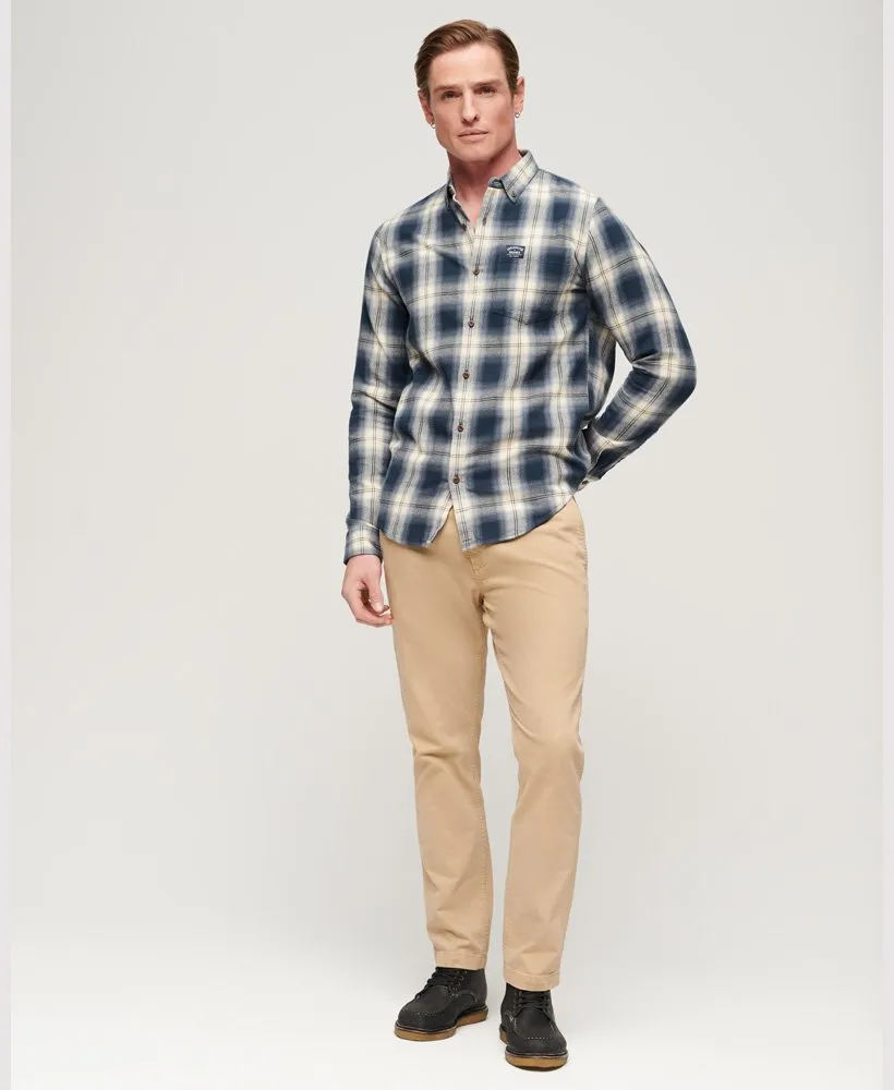 Superdry Organic Cotton Lumberjack Check Shirt - Cedar Check Navy